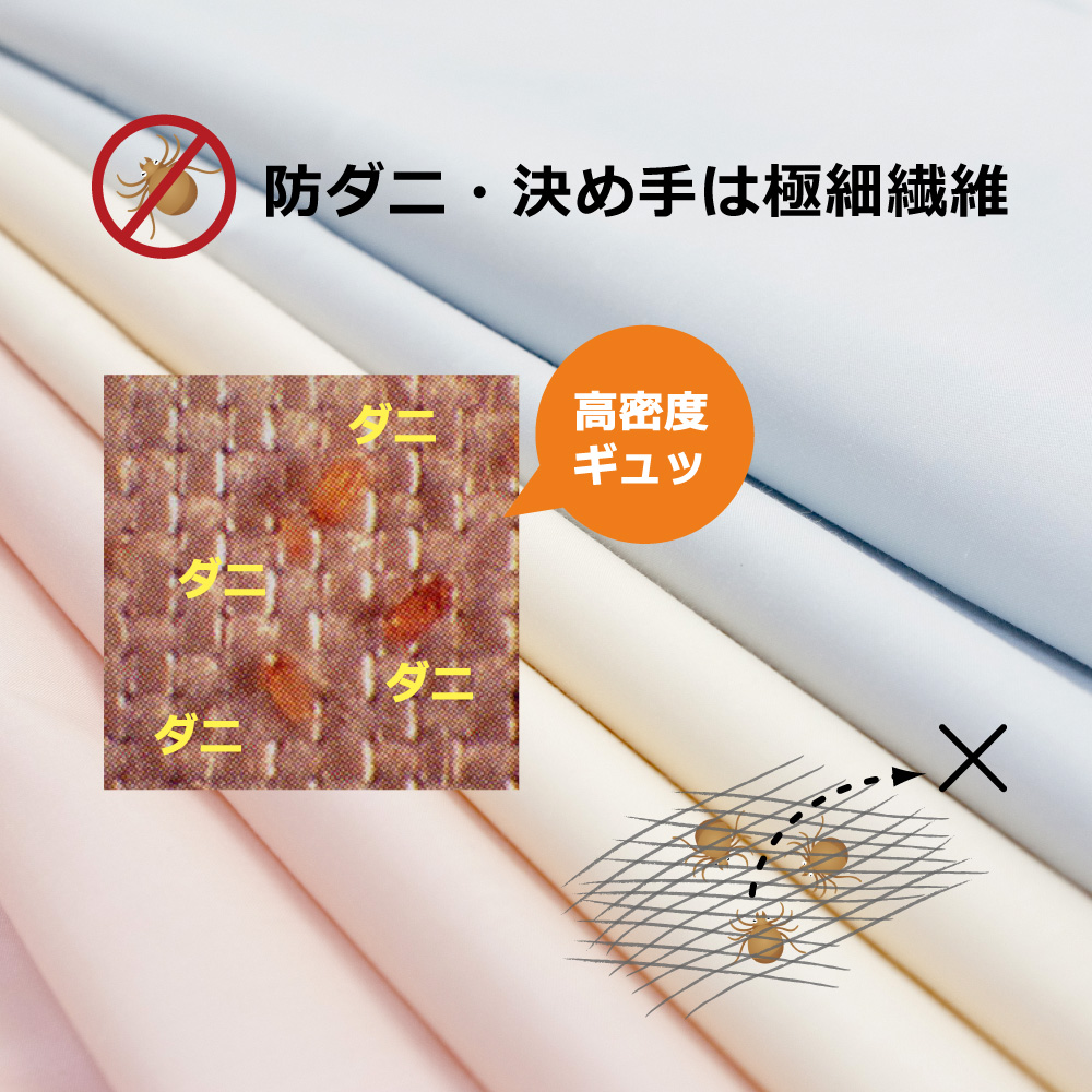 東洋紡アルファイン生地の布団カバーとシーツ